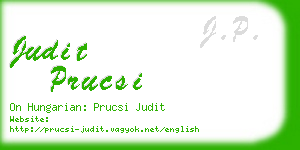 judit prucsi business card